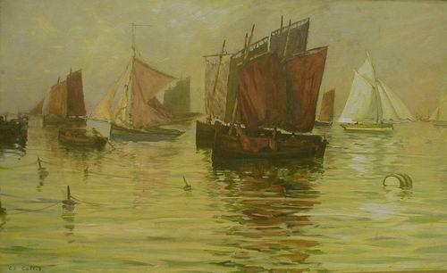 Charles Cottet Sailors Germany oil painting art